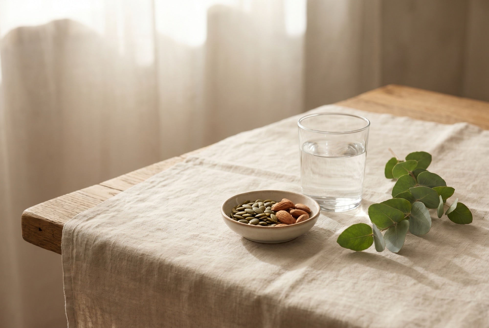 Semi di zucca, mandorle e acqua: recupero del magnesio e benessere