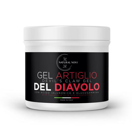 Artiglio del diavolo forte | Maxi 550ML | super concentrata, con acido Ialuronico, glucosamina, Menta, Canfora, lavanda e gaulteria - naturalnovi