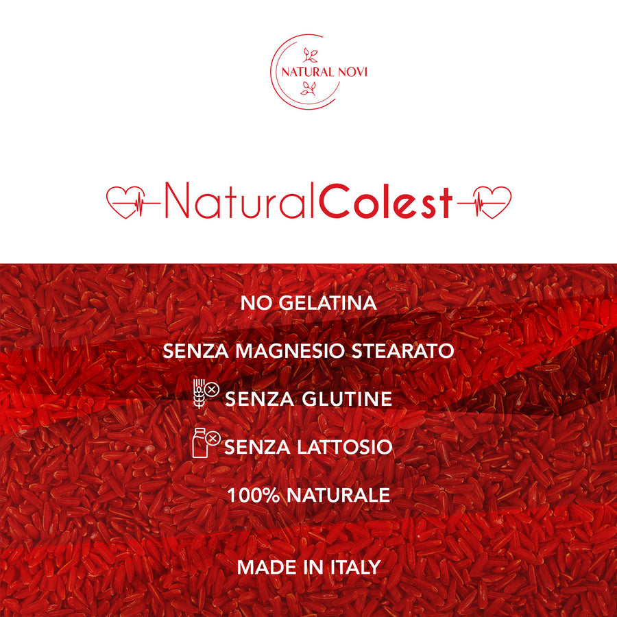 Confezione Riso Rosso Fermentato NaturalColest Natural Novi con 160 compresse, oltre 5 mesi di fornitura — foto 2