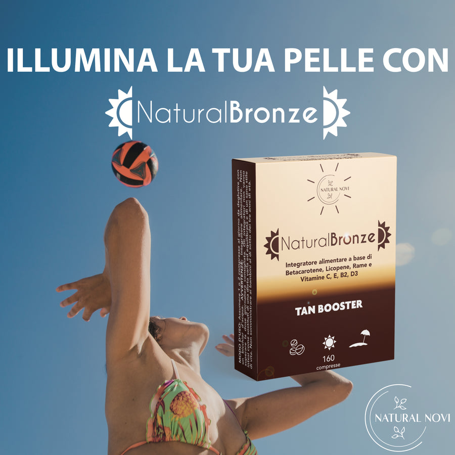 Confezione NaturalBronze Natural Novi, integratore abbronzatura al Betacarotene con 160 compresse — foto 4