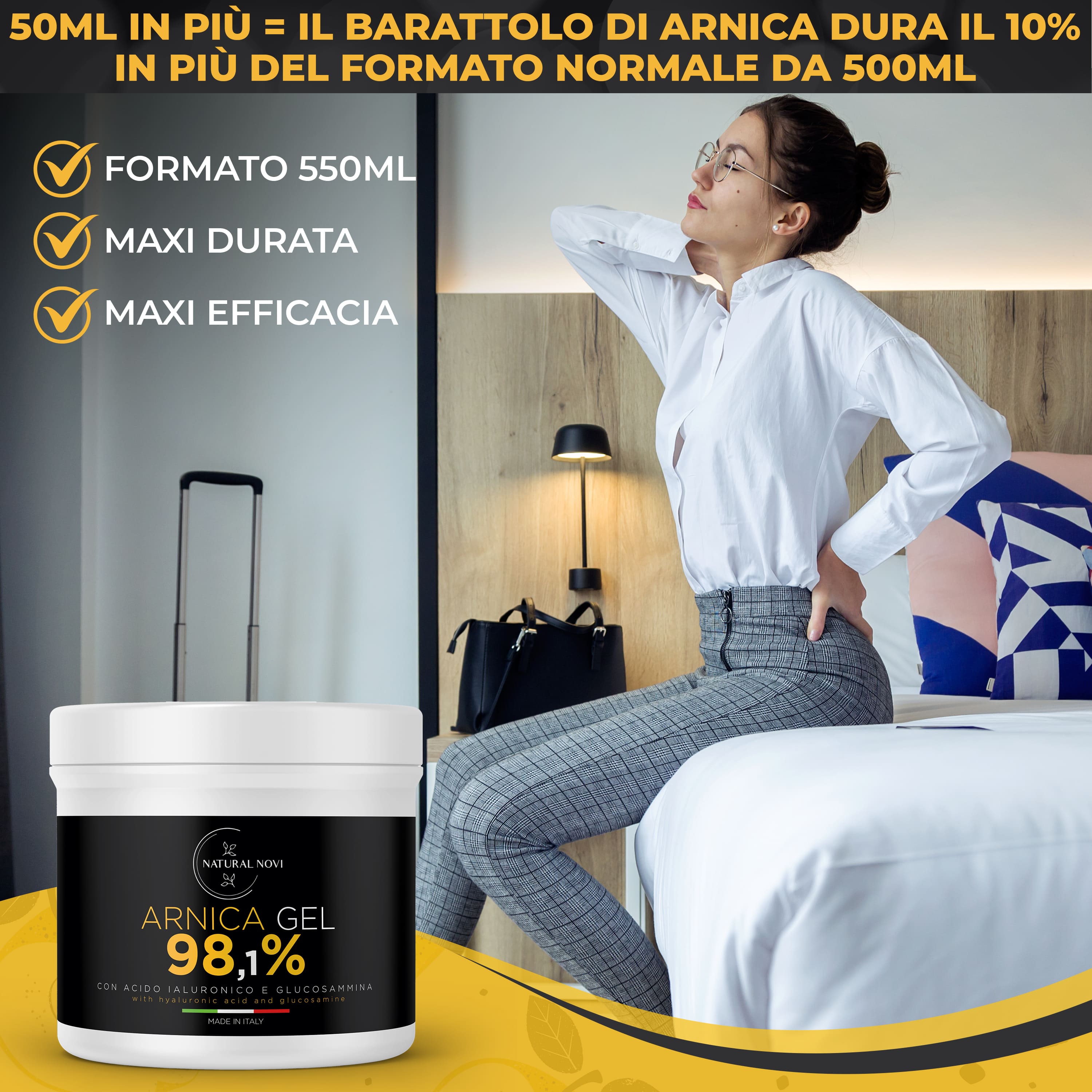 Arnica gel 98,1% | 550ML - naturalnovi