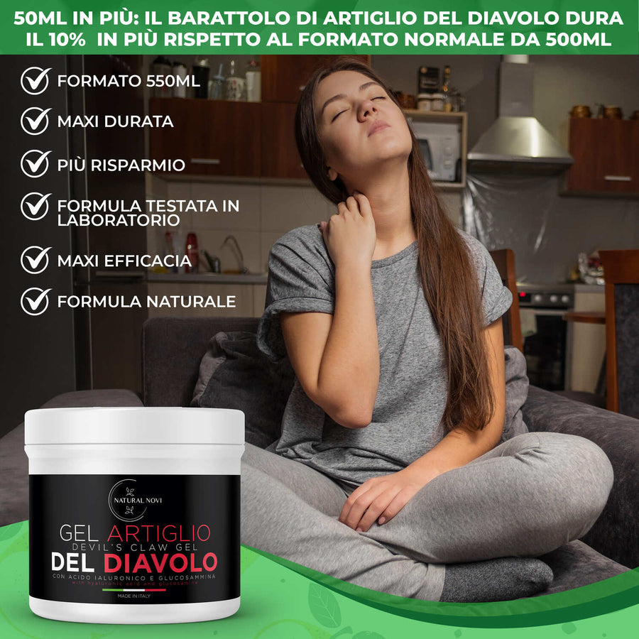 Pomata Artiglio del diavolo forte Natural Novi ultra concentrata, maxi formato da 550 ml — foto 7
