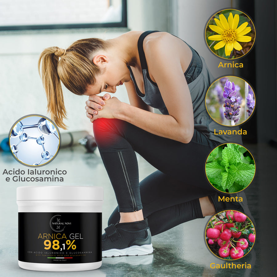 Barattolo di Arnica Gel Natural Novi concentrata al 98,1% formato maxi da 550 ml — foto 8