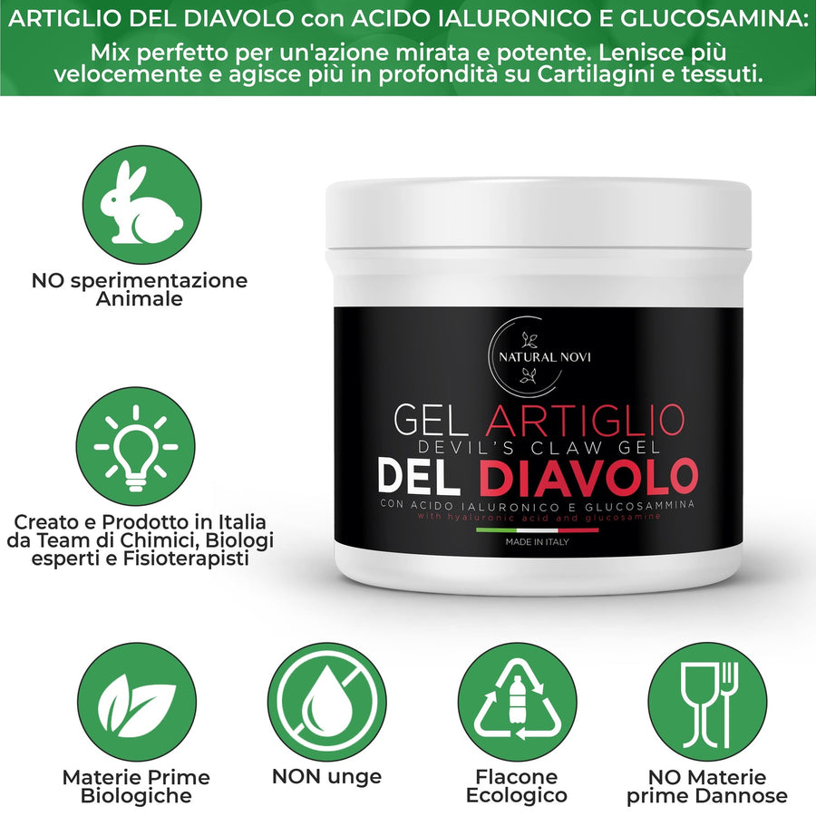 Pomata Artiglio del diavolo forte Natural Novi ultra concentrata, maxi formato da 550 ml — foto 8