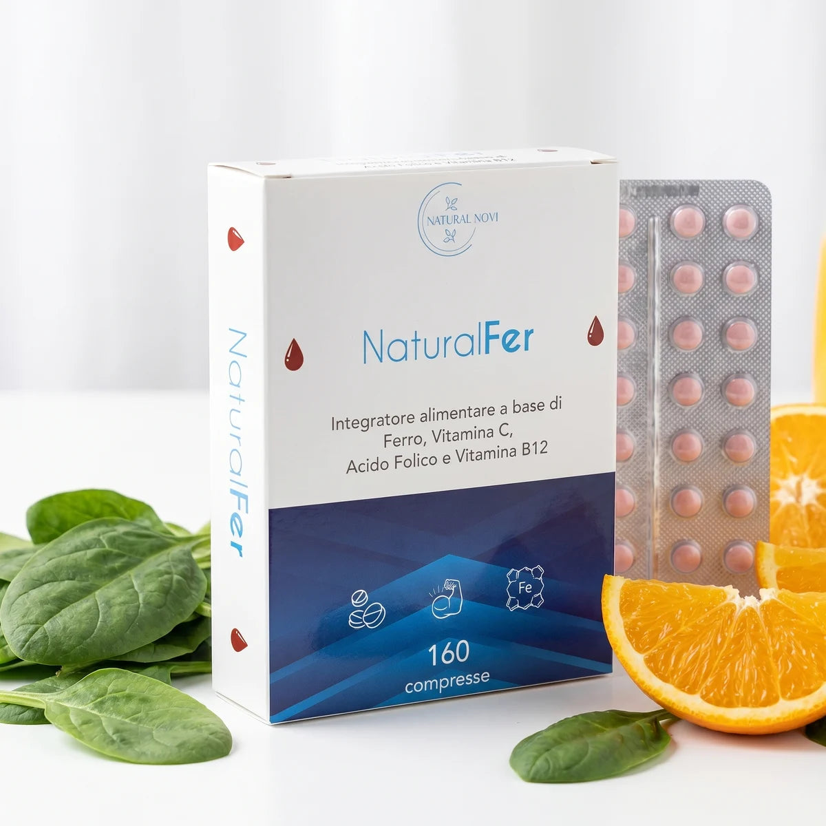 Ferro bisglicinato + Vitamina C, B12 e Acido Folico